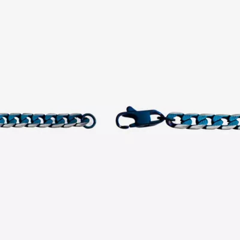 Mens Stainless Steel / Inch Curb Chain Bracelet
