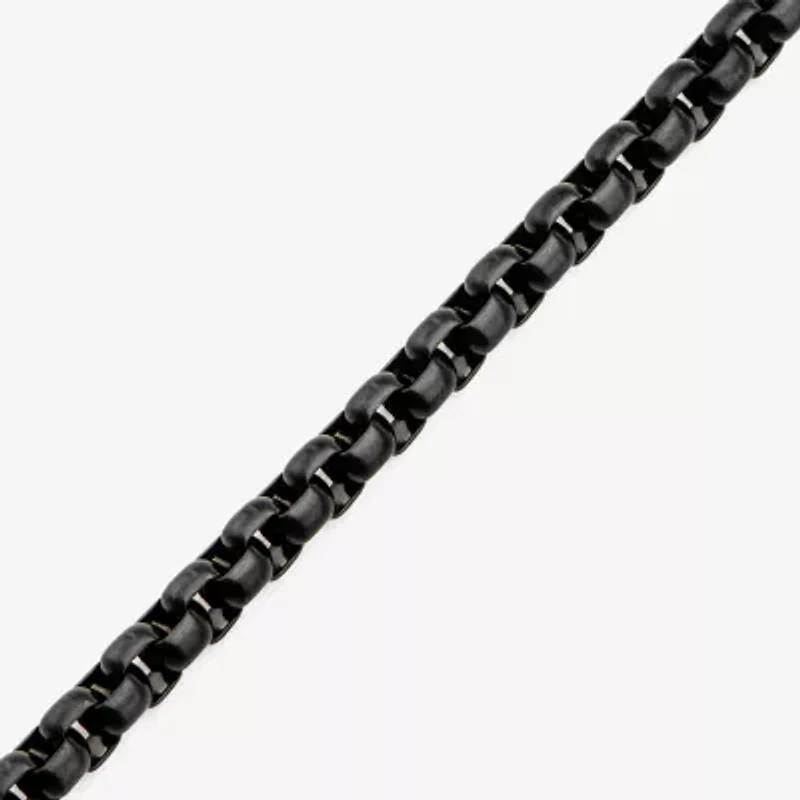 Mens Stainless Steel Hypoallergenic Inch Box Chain Necklace