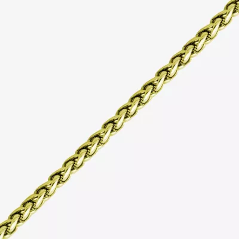 Mens Stainless Steel Hypoallergenic 24 Inch Wheat Chain Necklace