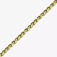 Mens Stainless Steel Hypoallergenic 24 Inch Wheat Chain Necklace
