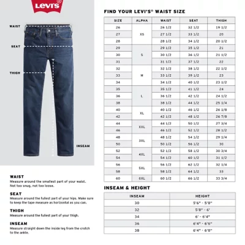 Levi's® Mens 501™ Regular Fit Straight Leg Jean