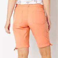 St. John's Bay Womens 11 1/2" Mid Rise Cargo Short