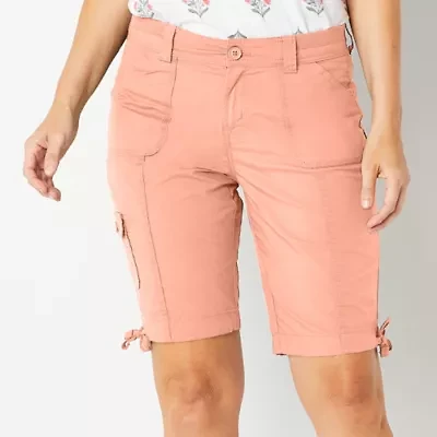 St. John's Bay Womens 11 1/2" Mid Rise Cargo Short