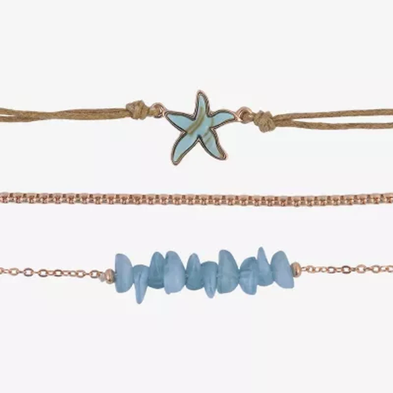 Arizona Womens 9 Inch Box Arrow Ankle Bracelet