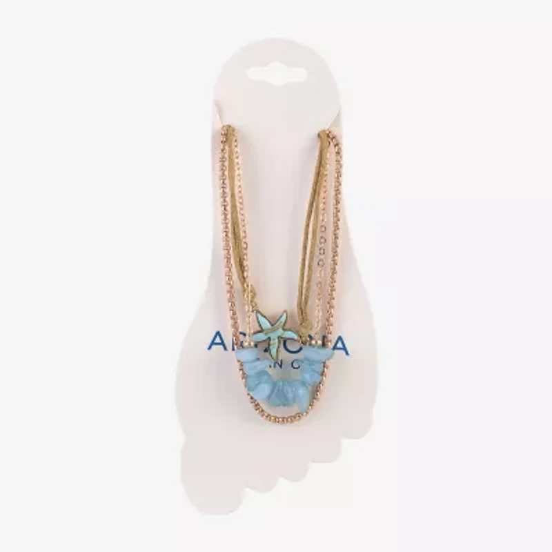 Arizona Womens 9 Inch Box Arrow Ankle Bracelet