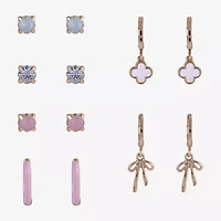 Arizona Womens Bow 6 Pair Earring Set