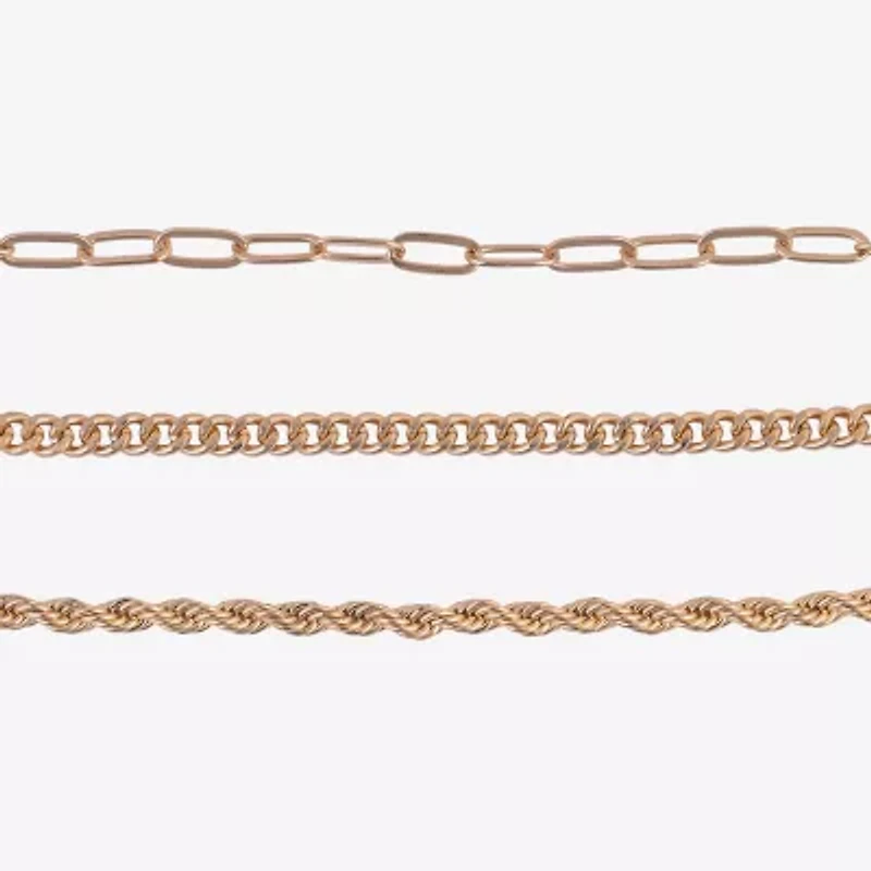 Arizona Womens 9 Inch Curb Ankle Bracelet