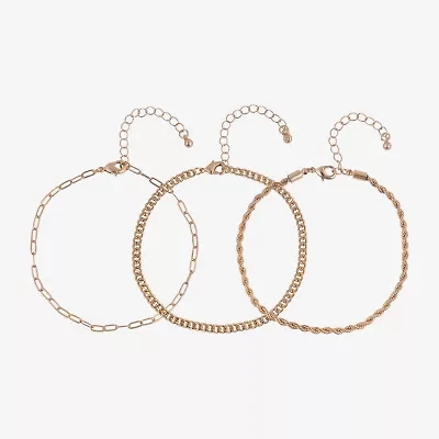 Arizona Womens 9 Inch Curb Ankle Bracelet