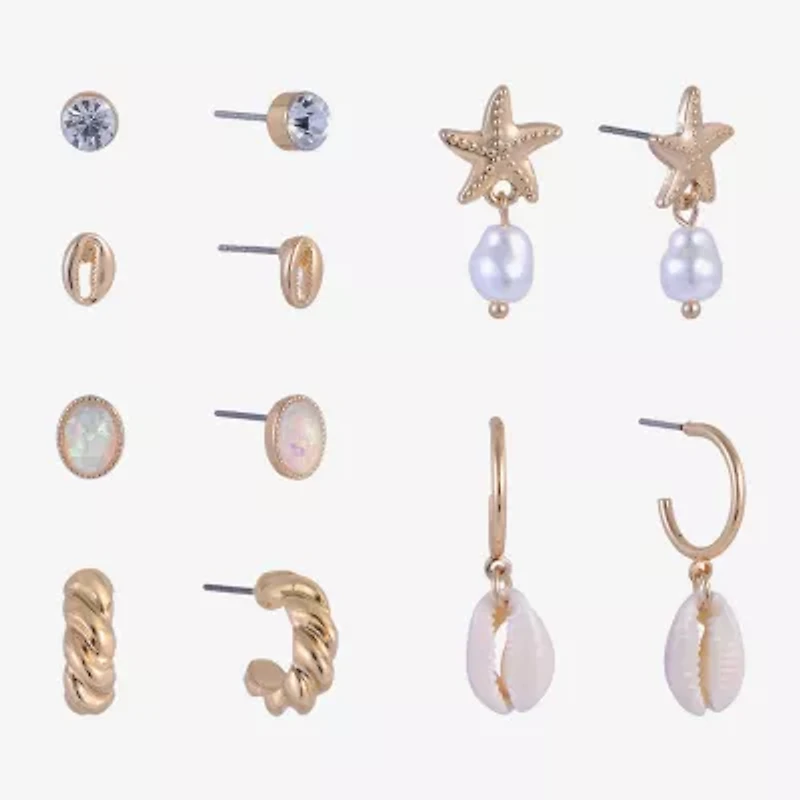 Arizona Womens 6 Pair Earring Set