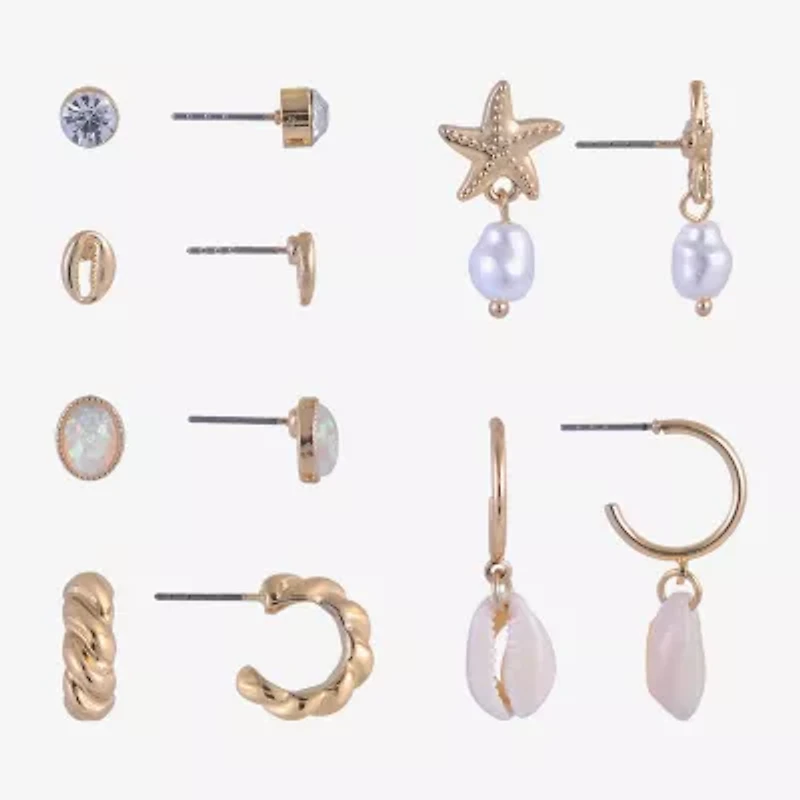 Arizona Womens 6 Pair Earring Set