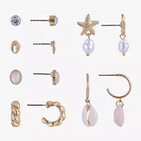 Arizona Womens 6 Pair Earring Set