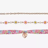 Arizona Womens Flower 3-pc. Necklace Set