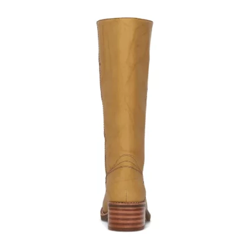 Frye and Co. Womens Miranda Stacked Heel Riding Boots
