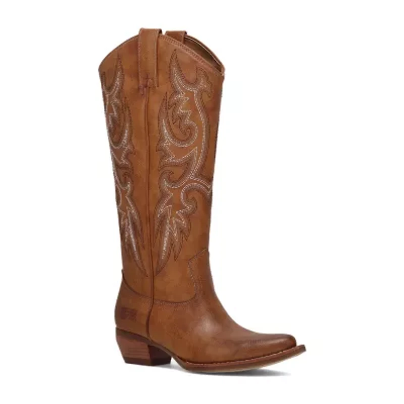 Frye and Co. Womens Irlene Stacked Heel Cowboy Boots