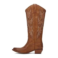 Frye and Co. Womens Irlene Stacked Heel Cowboy Boots