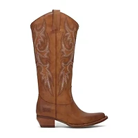 Frye and Co. Womens Irlene Stacked Heel Cowboy Boots