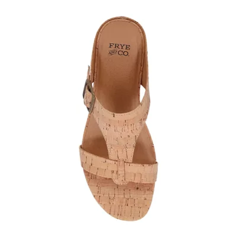 Frye and Co. Womens Ionia Wedge Sandals