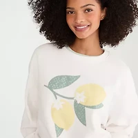 AEROPOSTALE Womens Juniors Crew Neck Long Sleeve Sweatshirt