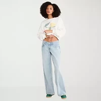 AEROPOSTALE Womens Juniors Crew Neck Long Sleeve Sweatshirt