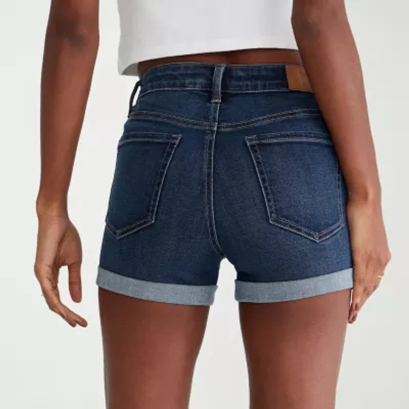 AEROPOSTALE Womens High Rise Juniors Denim Short