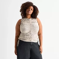 Ashley Graham Womens Sleeveless Tank Top