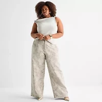 Ashley Graham Womens Sleeveless Tank Top