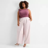 Ashley Graham Womens Sleeveless Tank Top