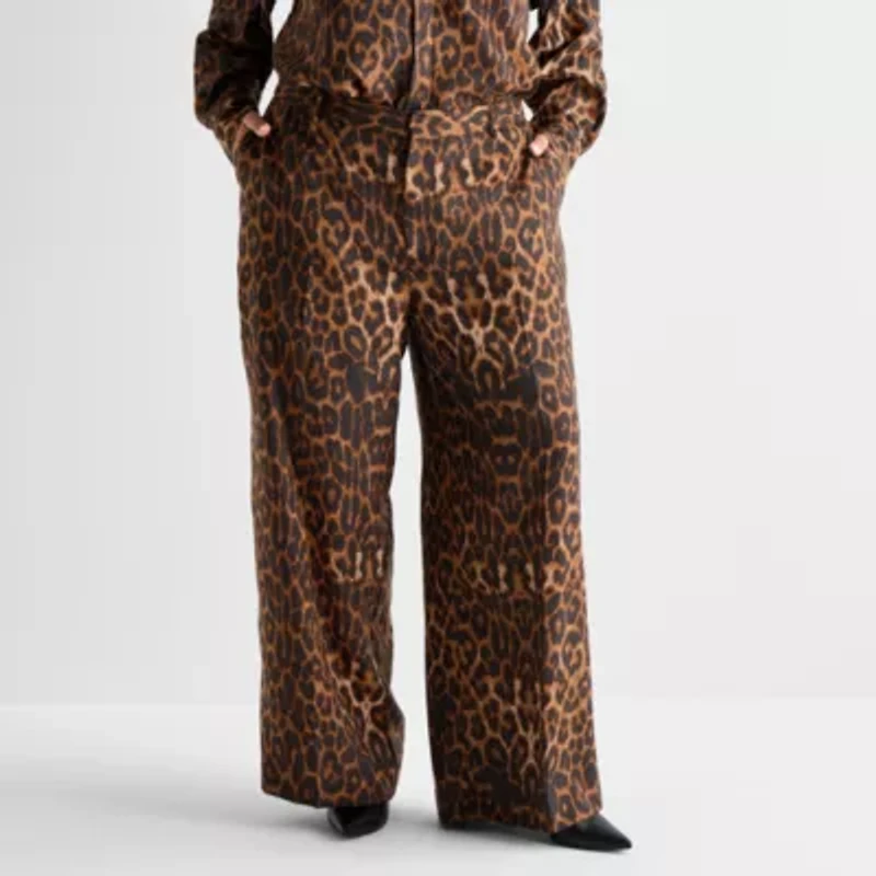 Ashley Graham Womens Straight Trouser