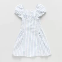 Thereabouts Little & Big Kid Girls Short Sleeve Puffed Empire Waist Dress
