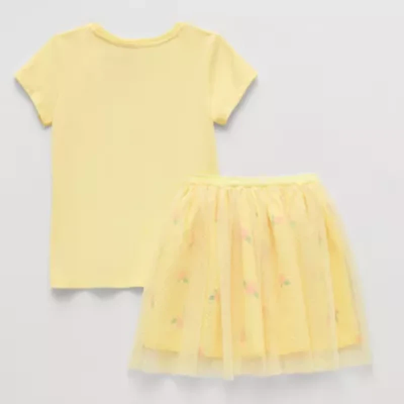 Disney Collection Little & Big Kid Girls 2-pc. Belle Skirt Set