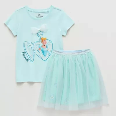 Disney Collection Little & Big Kid Girls 2-pc. Cinderella Skirt Set