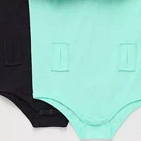 Thereabouts Little & Big Kid Girls Crew Neck Short Sleeve Adaptive 2-pc. Bodysuit