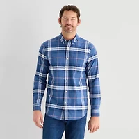 St. John's Bay Performance Mens Long Sleeve Classic Fit Button-Down Shirt