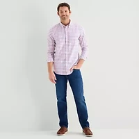 St. John's Bay Performance Mens Long Sleeve Classic Fit Button-Down Shirt