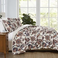 Cannon Chloe Jacobean 3-pc. Easy Care Duvet Cover Set