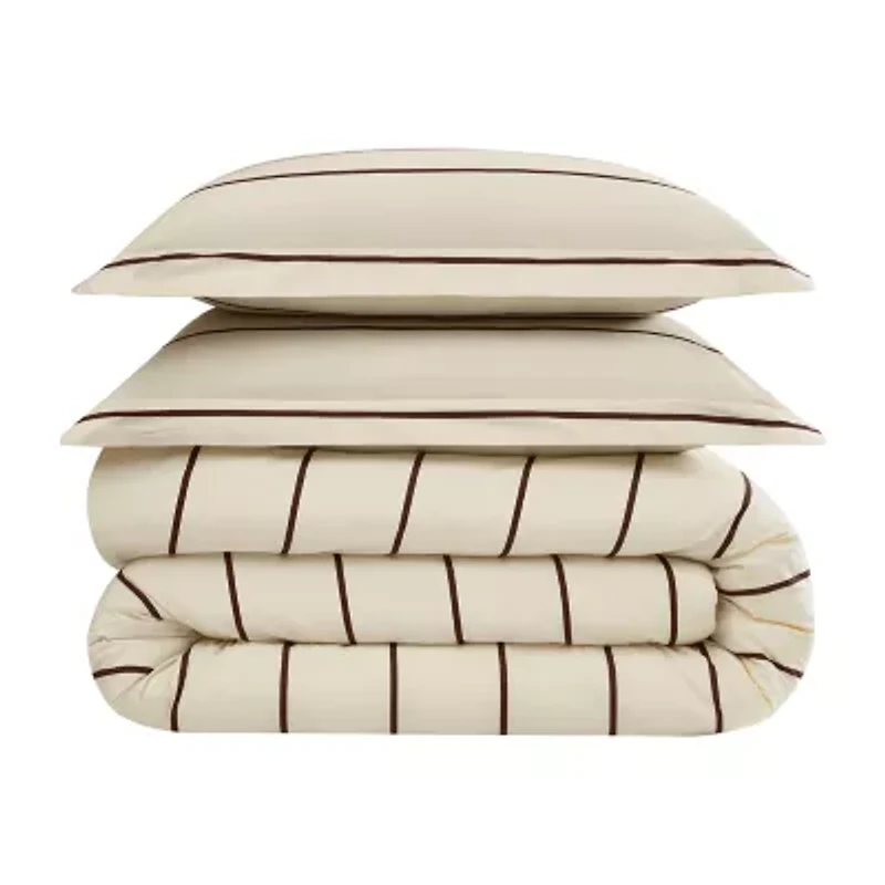 Brooklyn Loom Hayward Stripe 3-pc. Easy Care Duvet Cover Set
