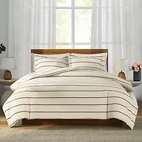 Brooklyn Loom Hayward Stripe 3-pc. Easy Care Duvet Cover Set