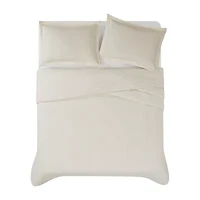 Brooklyn Loom Pinstripe 3-pc. Easy Care Duvet Cover Set