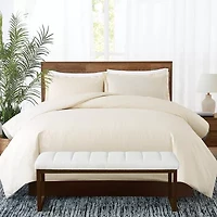 Brooklyn Loom Pinstripe 3-pc. Easy Care Duvet Cover Set