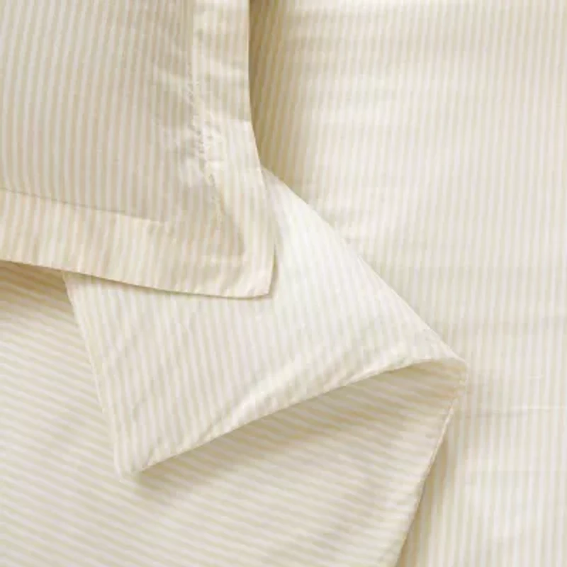 Brooklyn Loom Pinstripe Easy Care Comforter Set