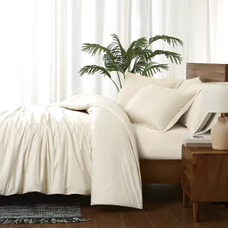 Brooklyn Loom Pinstripe Easy Care Comforter Set