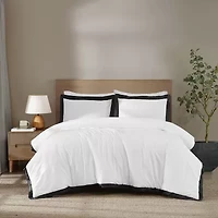 Brooklyn Loom Hotel Border 3-pc. Easy Care Comforter Set
