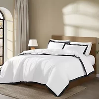 Brooklyn Loom Hotel Border 3-pc. Easy Care Comforter Set