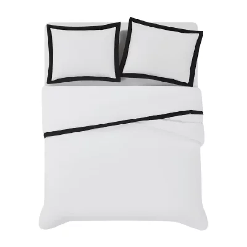 Brooklyn Loom Hotel Border 3-pc. Easy Care Comforter Set