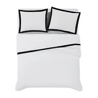 Brooklyn Loom Hotel Border 3-pc. Easy Care Comforter Set