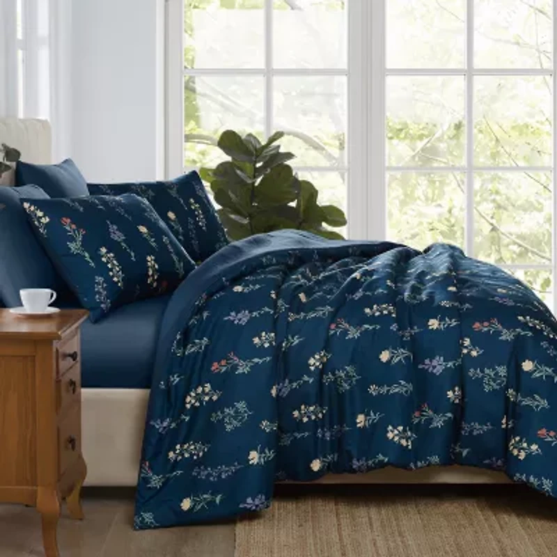 Cannon Avery Floral 3-pc. Easy Care Duvet Cover Set