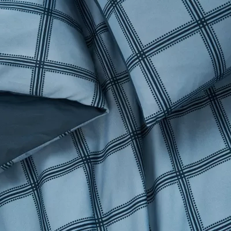 Cannon Luka Grid Easy Care Comforter Set