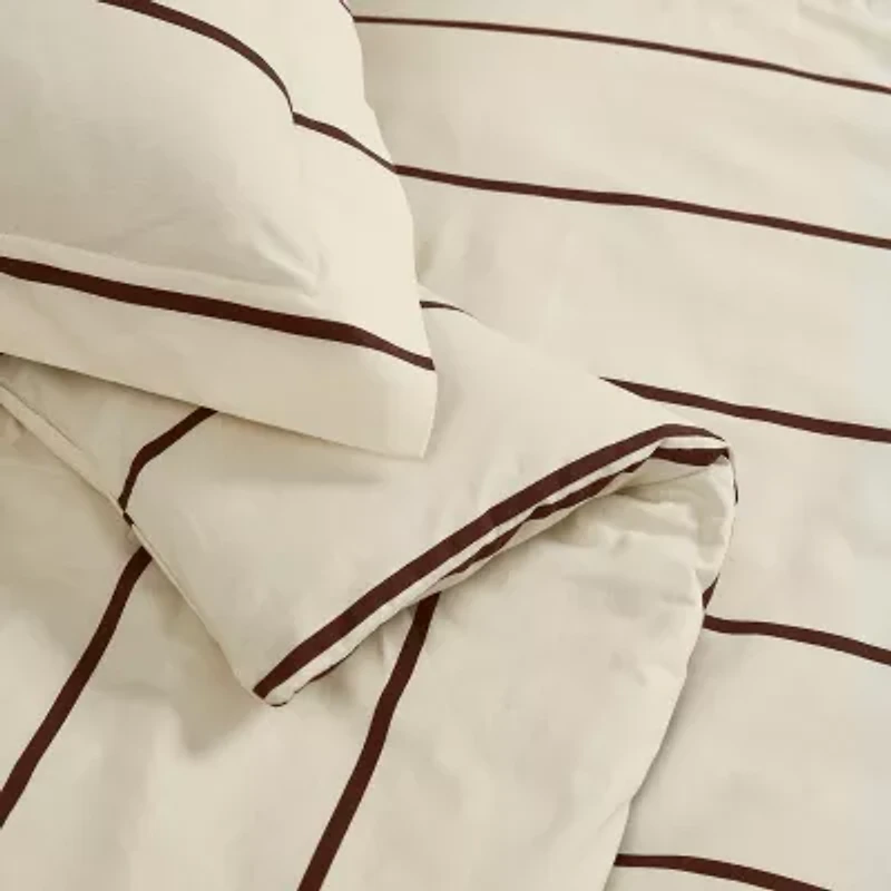 Brooklyn Loom Hayward Stripe Easy Care Comforter Set