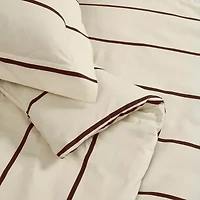 Brooklyn Loom Hayward Stripe Easy Care Comforter Set