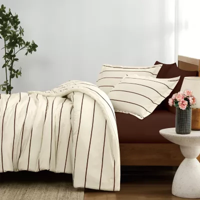 Brooklyn Loom Hayward Stripe Easy Care Comforter Set